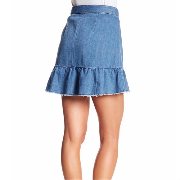 NWT Paige Nivelle ruffle wrap skirt in mantra - Picture 11 of 12